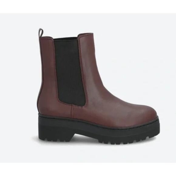 Mia Ronan Womens Burgundy Red Pull On Ankle Chelsea Boots Size 8.5 M GS10935115F - Picture 2 of 12